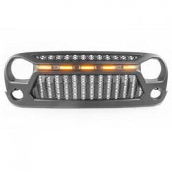 Grille de calandre OFD Angry Eyes avec éclairage Jeep Wrangler JK 2007-2017