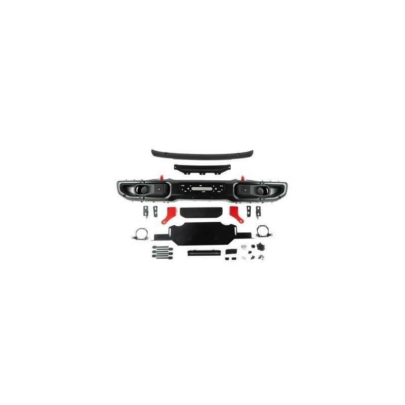 Pare-chocs avant aluminium OFD support treuil Jeep Wrangler JL/Gladiator 2018-2023 Pare-chocs avant aluminium OFD support treuil Jeep Wrangler JL/Gladiator 2018-2023