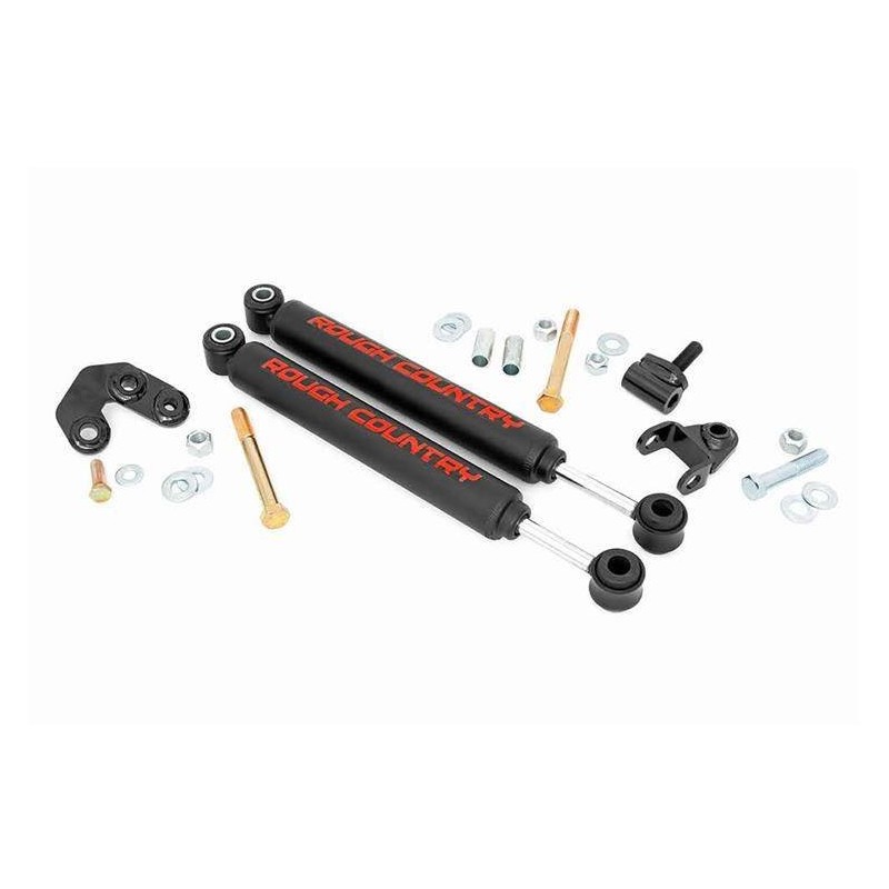 Amortisseur de direction double renforcé Rough Country N3 pour Jeep Cherokee XJ Amortisseur de direction double renforcé Rough Country N3 pour Jeep Cherokee XJ