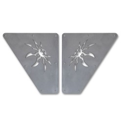 Inserts aluminium avec logo Poison Spyder Jeep Wrangler TJ