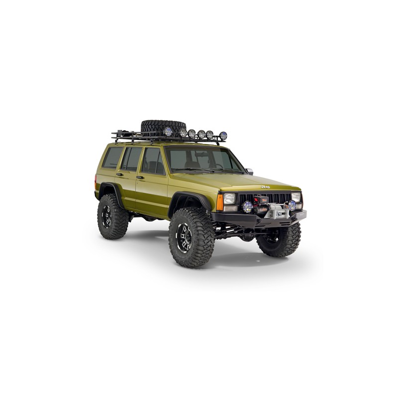 Extensions d'ailes Flat Style Dura-Flex Bushwacker 11,5 cm pour Jeep Cherokee XJ 4 portes Extensions d'ailes Flat Style Dura-Flex Bushwacker 11,5 cm pour Jeep Cherokee XJ 4 portes