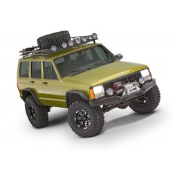 Extensions d'ailes Flat Style Dura-Flex Bushwacker 11,5 cm pour Jeep Cherokee XJ 4 portes