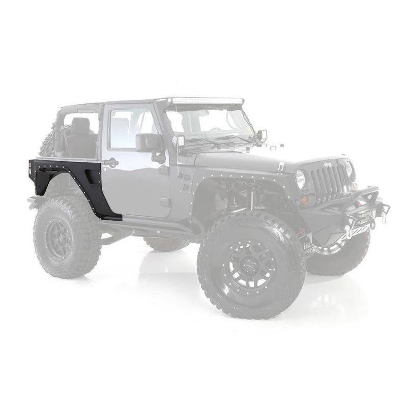 Ailes arrière acier XRC Armor Smittybilt Jeep Wrangler JK 2 portes 2007-2017 Ailes arrière acier XRC Armor Smittybilt Jeep Wrangler JK 2 portes 2007-2017
