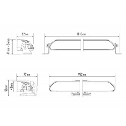 Barre LED Lazer Lamps Linear-36