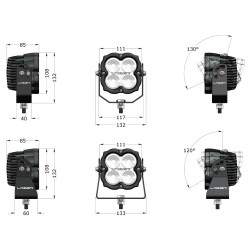 Phare de travail LED Utility-45 Lazerlamps