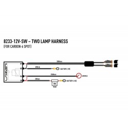 Kit de câblage Lazerlamps pour 2 barres LED Carbon-6 series