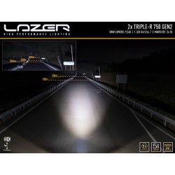 Kit intégration sur calandre d'origine barres LED Triple-R 750 Lazer Mercedes Classe X