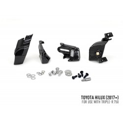 Kit intégration sur calandre d'origine barres LED Triple-R 750 Lazer Toyota Hilux 2017