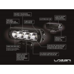 Kit intégration sur calandre d'origine barres LED ST-4 Lazer pour Toyota Hilux Invincible X