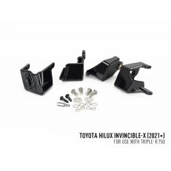 Kit intégration sur calandre d'origine barres leds Lazer Triple-R 750 pour Toyota Hilux Invincible X 2021+
