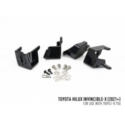 Kit intégration sur calandre d'origine barres LED Lazer Triple-R 750 pour Toyota Hilux Invincible X 2021+