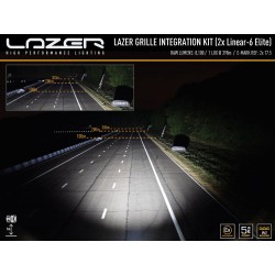 Kit intégration Calandre Barres LED Linear-6 Elite Toyota Hilux 2021+