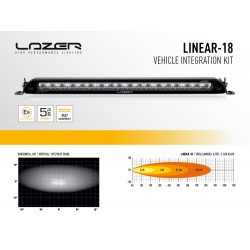 Kit intégration sur calandre d'origine Barre LED Lazer Linear-18 Mitsubishi L200 2015-2023