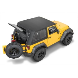 Bâche Bestop Trektop Pro 2.0 Black Twill Jeep Wrangler JK 2 portes
