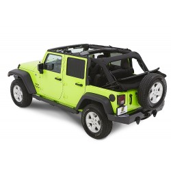 Bâche Trektop NX Glide Black Twill Bestop Black Diamond Jeep Wrangler JK 4 portes