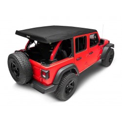 Bâche Supertop Ultra Black Twill Bestop Jeep Wrangler JL 4 portes