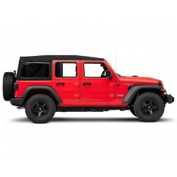 Bâche Supertop Ultra Black Twill Bestop Jeep Wrangler JL 4 portes