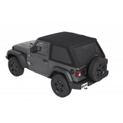 Trektop NX Glide Black Twill Bestop Jeep Wrangler JL 2 portes