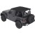 Trektop NX Glide Black Twill Bestop Jeep Wrangler JL 2 portes