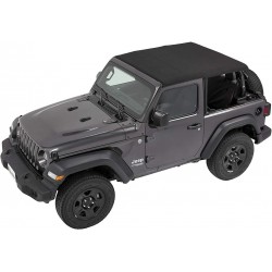 Trektop NX Glide Black Twill Bestop Jeep Wrangler JL 2 portes