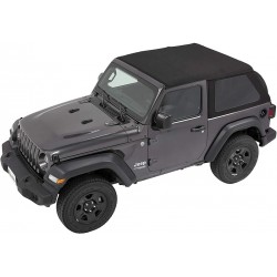 Trektop NX Glide Black Twill Bestop Jeep Wrangler JL 2 portes