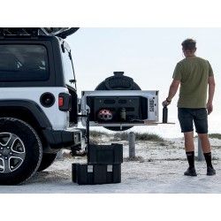 Kit galerie Slimeline II Front Runner avec table pliante Jeep Wrangler JL 4xe Unlimited 2021-2022