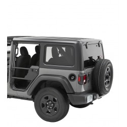 Demi-portes arrière tubulaires acier HighRock 4x4 Bestop Jeep Wrangler JL/Gladiator 2018-2022