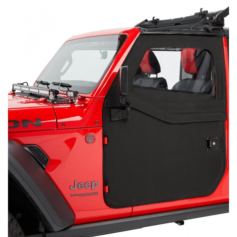 Portes toiles avant Bestop Black Diamond Jeep Wrangler JL/Gladiator Portes toiles avant Bestop Black Diamond Jeep Wrangler JL/Gladiator