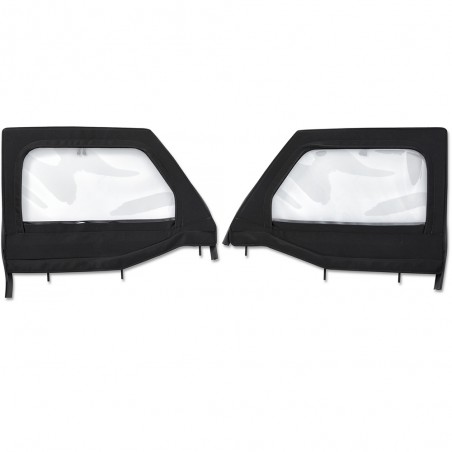 Hauts de porte toile Bestop Black Diamond pour demi-portes avant Jeep Wrangler JL/Gladiator