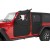 Portes toiles arrière Bestop Black Diamond Jeep Wrangler JL/Gladiator