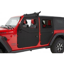 Portes toiles arrière Bestop Black Diamond Jeep Wrangler JL/Gladiator