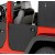 Demi-portes arrière toiles Bestop pour Jeep Wrangler JK 4 portes 2007-2017