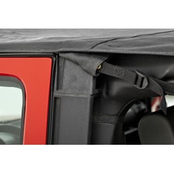 Bikinitop Cable-Style Safari Bestop Black Diamond Jeep Wrangler JK 2 portes