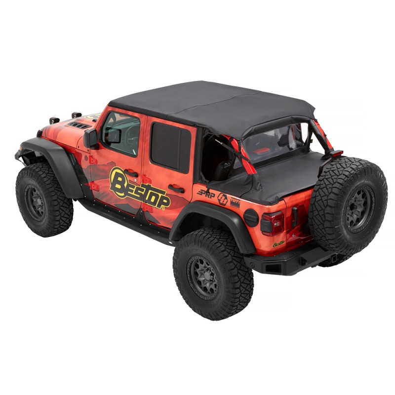 Bikinitop Header Bestop Black Diamond Jeep Wrangler JL 4 portes 2018-2022 Bikinitop Header Bestop Black Diamond Jeep Wrangler JL 4 portes 2018-2022