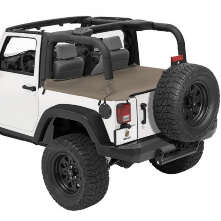 Couvre tonneau Duster Deck Cover Bestop Khaki Diamond Jeep Wrangler JK 2 portes