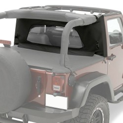 Rideau arrière Windjammer Wrap-Around Black Diamond Jeep Wrangler JK 2 portes