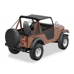 Bikinitop Traditional Bestop Black Crush Jeep CJ5 1955-1975