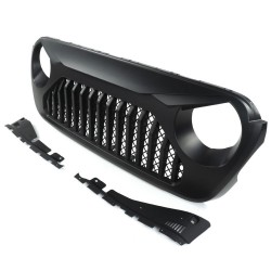 Grille de calandre OFD Angry Eye Matte Black Jeep Wrangler JL et Gladiator