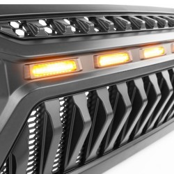 Grille de calandre OFD Angry Eyes avec éclairage Jeep Wrangler JL 2018-2022