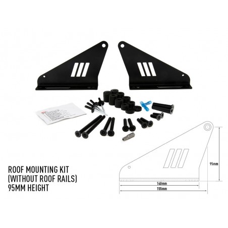 Kit support montage sur toit 95mm barre LED Lazer Lamps