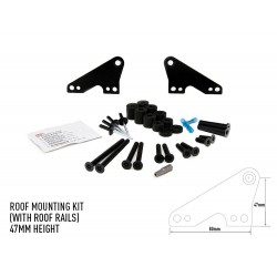 Kit support montage sur rails de toit 47 mm pour barres LED Lazer Lamps