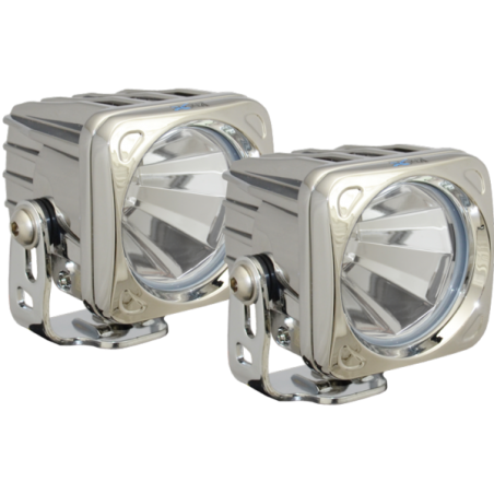 Kit Phares Led Serie Optimus Square Led 10 watts chrome 60°