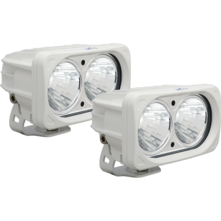 Kit Phares Led Optimus Square Dual Led 20 watts Blanc Vision X 20°