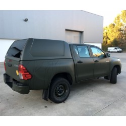 Hardtop Starflex Linextras sans vitres latérales Toyota Hilux Double Cabine 2016-2022