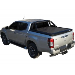 Couvre benne aluminium + Roll Bar Upstone Noir Mitsubishi L200