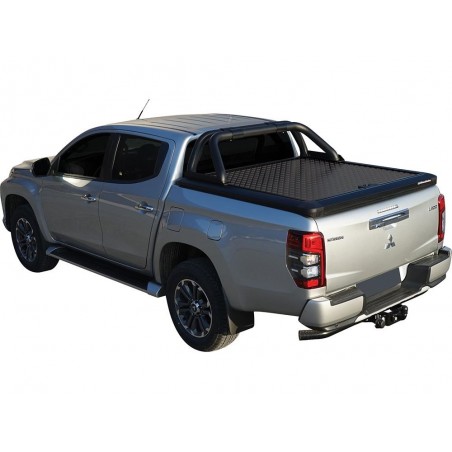 Couvre benne aluminium + Roll Bar Upstone Noir Mitsubishi L200