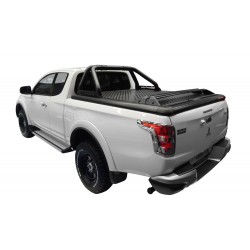 Couvre benne aluminium + Roll Bar Upstone Noir Mitsubishi L200 Clubcabine