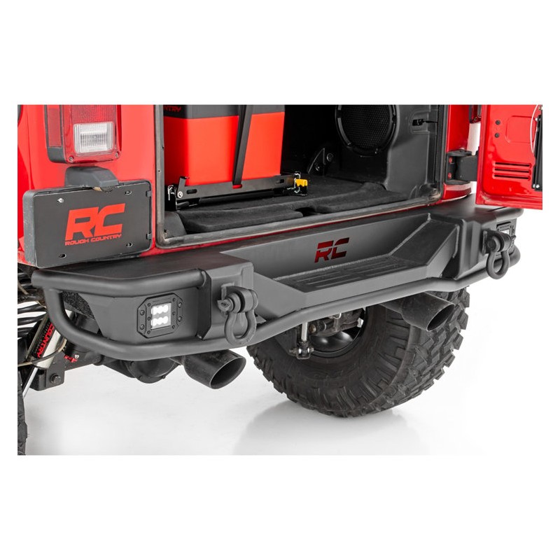 Pare-chocs arrière tubulaire LED Rough Country Jeep Wrangler JK Pare-chocs arrière tubulaire LED Rough Country Jeep Wrangler JK