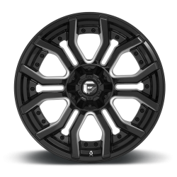 Jante Fuel Off-Road Rage D711 Gloss Black Milled