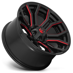 Jante Fuel Off-Road Rage D712 Gloss Black with accent Candy Red